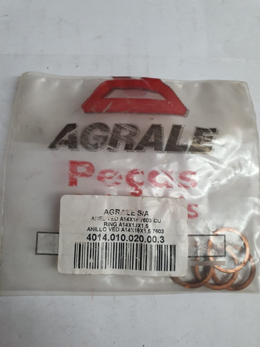 Anel De Vedação Agrale A14x18x1,5 7603 4014.010.020.00.3