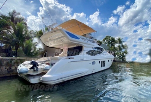 Imagem 1 de 15 de Lancha Azimut 48 Radar - Antena Sky