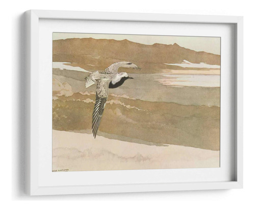 Cuadro Enmarcado Blanco Con Marialuisa Altísimo 60x45