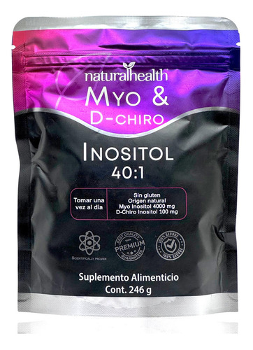 Myo & D-chiro Inositol 40:1 Natural 246 G Natural Health
