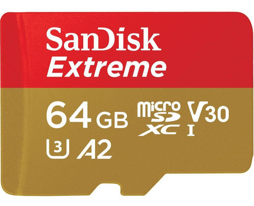Cartão De Memória Microsdxc 64gb Extreme Uhs-i 200 Mb/s