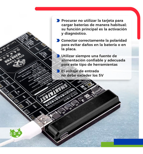 Tarjeta Slim Company Placa de Activación Y Carga de Batería para Teléfonos Celulares iOS y Android Compatible Con iPhone 6, 6S, SE, 7, 5, 5S, 5C, 5 mini, 12 mini, pro, pro max, Samsung, Huawei, OPPO