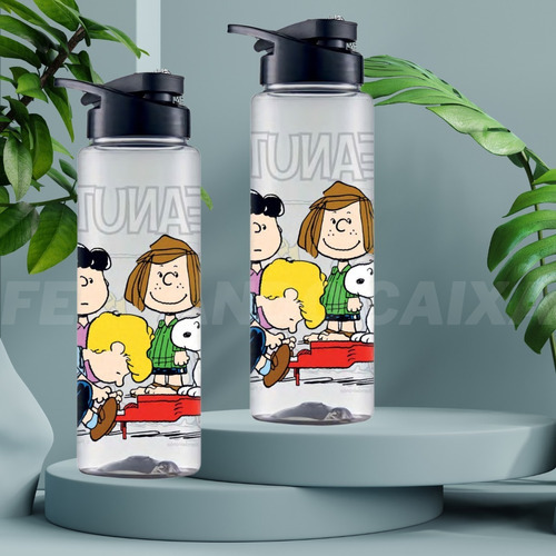 Squeeze Garrafa Agua Turma Do Snoopy 750 Ml Bpa Free