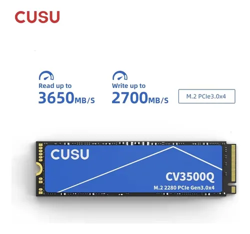 Ssd Cusu 256gb M.2 2280 Nvme Gen3 - Custo Benefício | MercadoLivre