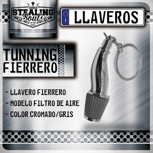 Llavero Fierrero / Tunning / Air Filtro Aire Admisión / Gris