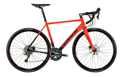 Bicicleta De Speed, Road Oggi 700 Stimolla Disc - 20v Cor Preto/Vermelho Tamanho do quadro M (52cm)