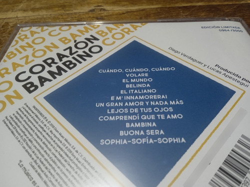 Cd Diego Verdaguer Corazón Bambino (Usado)