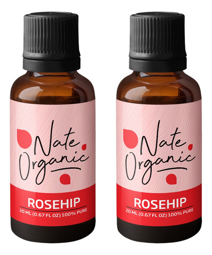 Aceite Esencial Rosa Mosqueta 100% Nat 20ml 2x1 Nate Organic