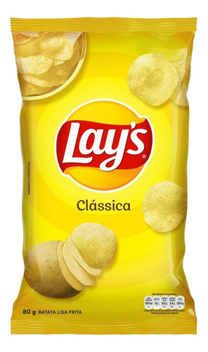 Batata Lays Diversos Sabores - Atacado 6 Pacotes 96g