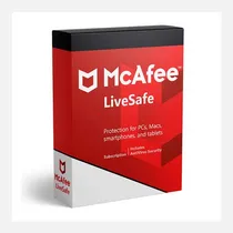 Comprar Mcafee Livesafe Digital 1 Año 10 Dispositivos.