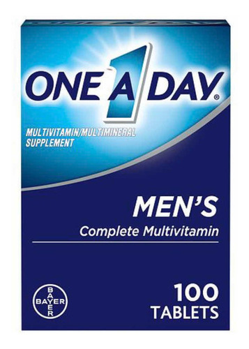 One A Day Men´s Hombre Vitaminas Con 100 Tabletas Sabor Sin Sabor