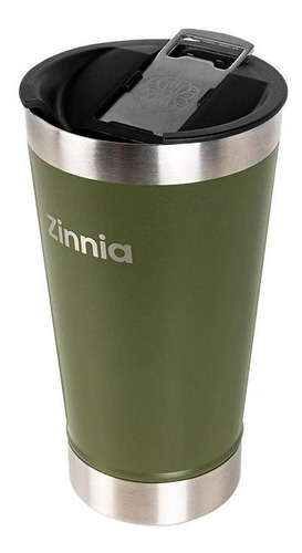 Copo Térmico Zinnia ZNC-ZZH100-GE01 473ml Verde Cerveja Com Tampa Liso