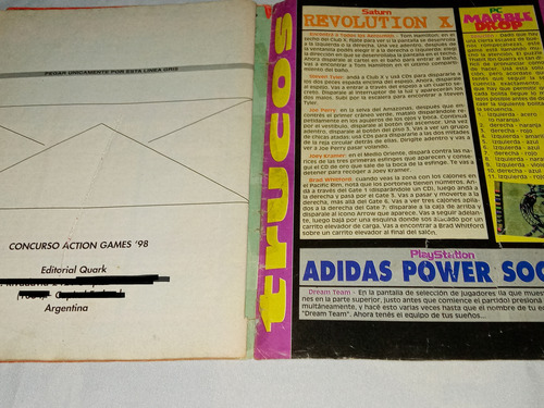 Revista Antigua * Action Games * Especial Trucos Ninte Play (Usado)