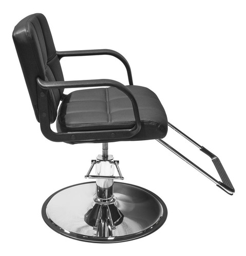 Imagen 3 de 9 de Silla Estetica Sillon Cuadrado Hidraulico Ajustable Barbero