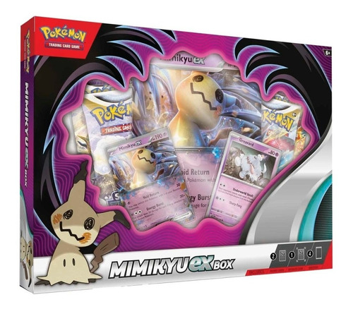 Pokémon Tcg: Mimikyu Ex Box - Sobres Cartas Originales