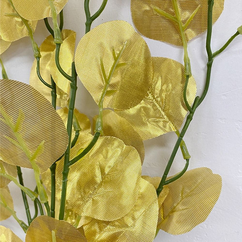 Cw Hojas Artificiales De Eucalipto, Follaje De Seda, Fruta
