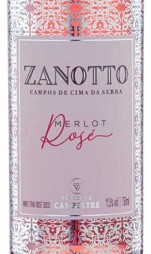 Vinho Zanotto Merlot Rosé 750 Ml