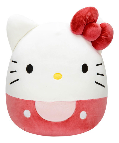 Pelúcia Squishmallows 30cm - Sanrio - Hello Kitty Vermelha