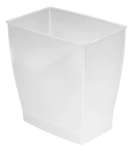 Idesign 64720 Spa Rectangular Trash Can, Waste Basket G...