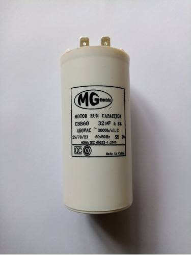 Capacitor De Marcha/arranque 32 Microf 450v 50/60hz Original