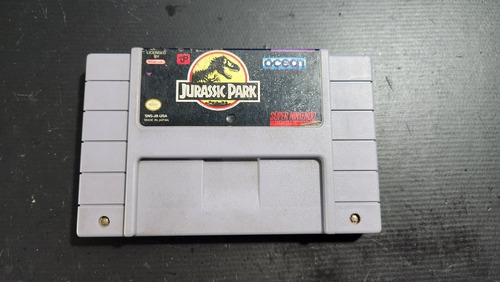 Jurassic Park Original Super Nintendo Snes 
