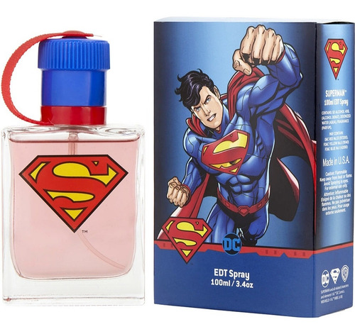 Imagen 3 de 4 de Perfume Superman 100ml Para Niño