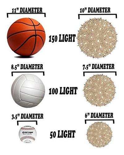 Luces Novedosas Al Aire Libre 100 Led Light Sphere, Hanging