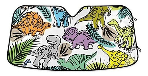 Protector Solar Para Luna Dibujos Animados Dinosaurio Planta