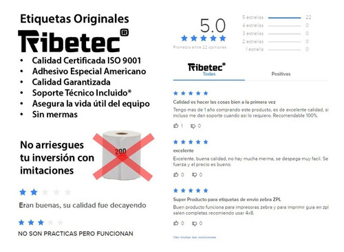 Imagen 7 de 8 de Etiqueta Térmica Directa 4x2 (102x51mm) Rollo 1,500 Pzas C1
