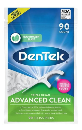 Fio Dental Dentek Advanced Clean 90 Unidades