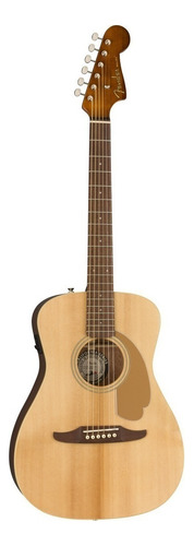 Guitarra Electroacústica Fender California Malibu Player para diestros natural nogal brillante