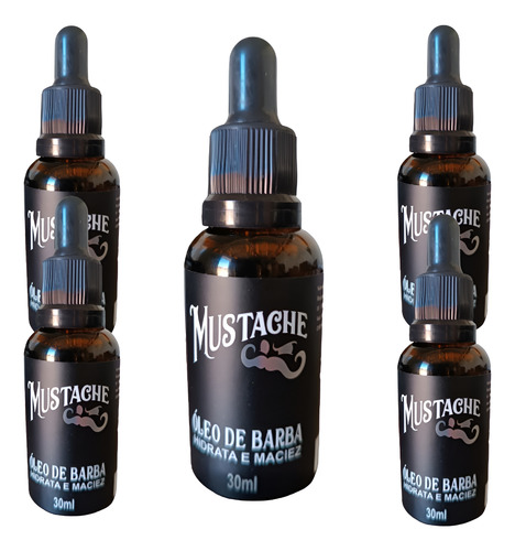 Óleo Para Barba Mustache Ferrari Black 30ml Kit 5 Un 0630941062807