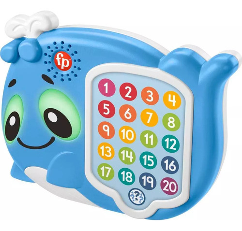 Juguete Interactivo Aprendizaje Fisher Price Ballena Bebés Color Azul