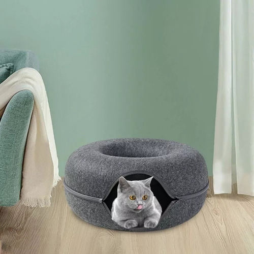 Cama Tipo TĂșnel De Fieltro For Gatos Donas Nest