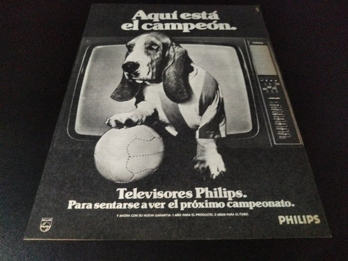 (pe151) Publicidad Clipping Televisores Philips * 1978