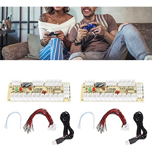 Pack Controlador Usb Encoder Cero Retardo Para Pc Y Mame