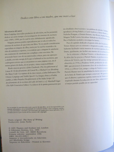 Historia De La Escritura (Usado)