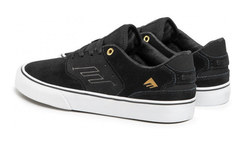 Imagen 5 de 8 de Tenis Emerica The Low Vulc G6 Black Gold White Skate Hombre