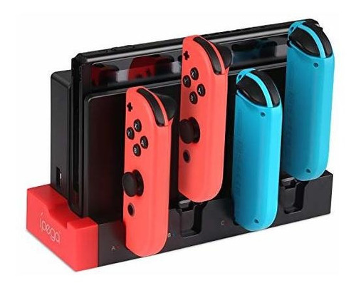 Kingtop Charger Para Nintendo Switch Joy-con, Base De Estaci