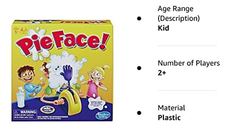 Juego Hasbro Gaming Pie Face | Juego De Mesa Familiar De Cre