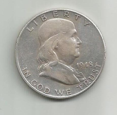 Moneda Usa 1/2 Half Dollar De 1948