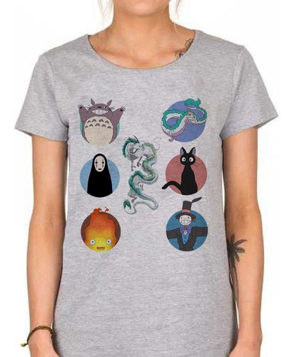 Remera De Mujer Anime Japones Dibujo Dragon