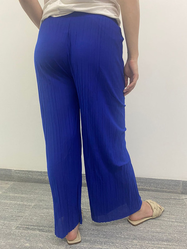 Pantalón Mujer Cómodos Pierna Amplia Resorte Casual Ligero
