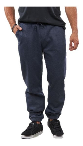 Pantalon Jogging Azul Hombre Jogger Franela - Polemic