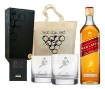 Comprar Kit Johnnie Walker Red Label + 2 Vasos Whisky Personanlizado