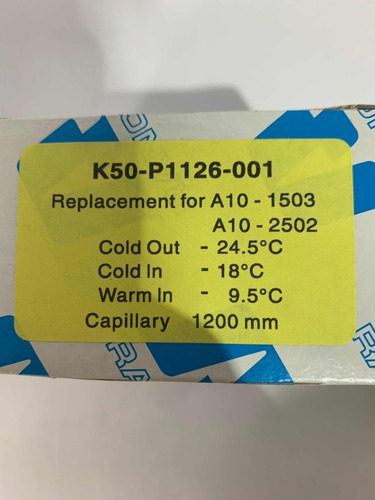 Termostato Control De Temperatura P1126 Ranco Original
