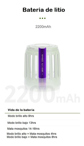 Imagen 5 de 9 de Naturehike - Linterna Anti Mosquitos Recargable