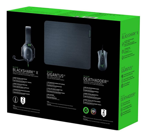 Combo Razer Mouse Deathadder, Audifonos Kraken Y Mouse Pad