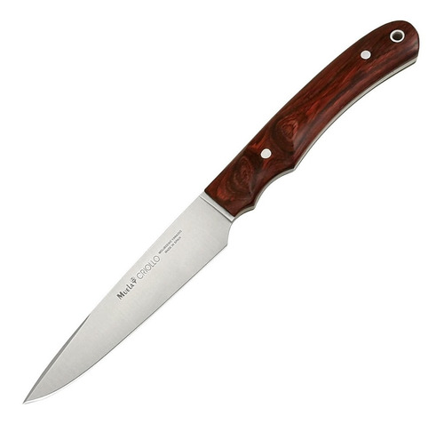 Cuchillo Muela Criollo 14 Cm. Con Mango De Madera Laminada