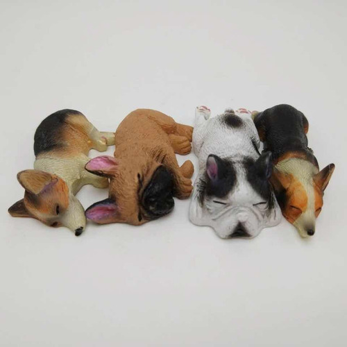 Molde Silicon 4 Perros Mascotas Reposteria Pasta Hielo Color Rosa